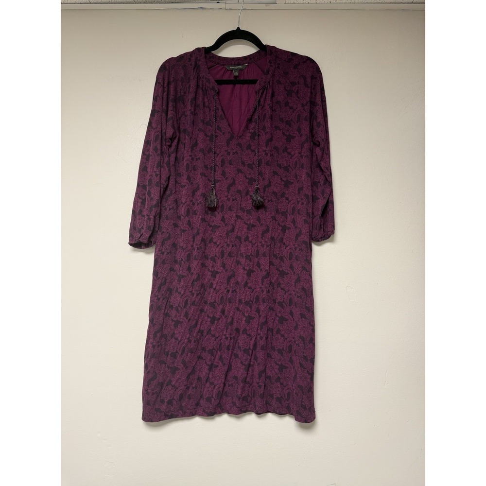 Banana Republic Women's Purple And Black Dress‎ Size S